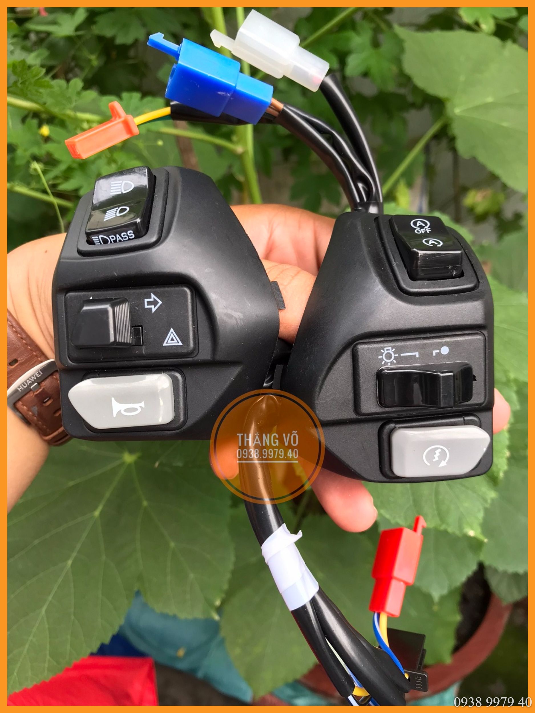 Cùm nvx, cùm công tắc nvx đầy đủ chức năng loại 1:1 đồ chơi phụ kiện sirius exciter ex 150 ex 135
