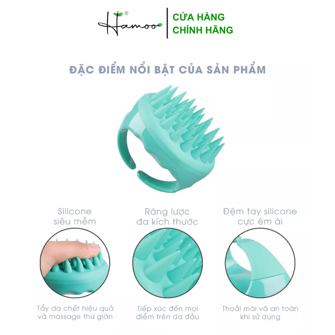 Lược gội đầu massage chất liệu silicon cao cấp