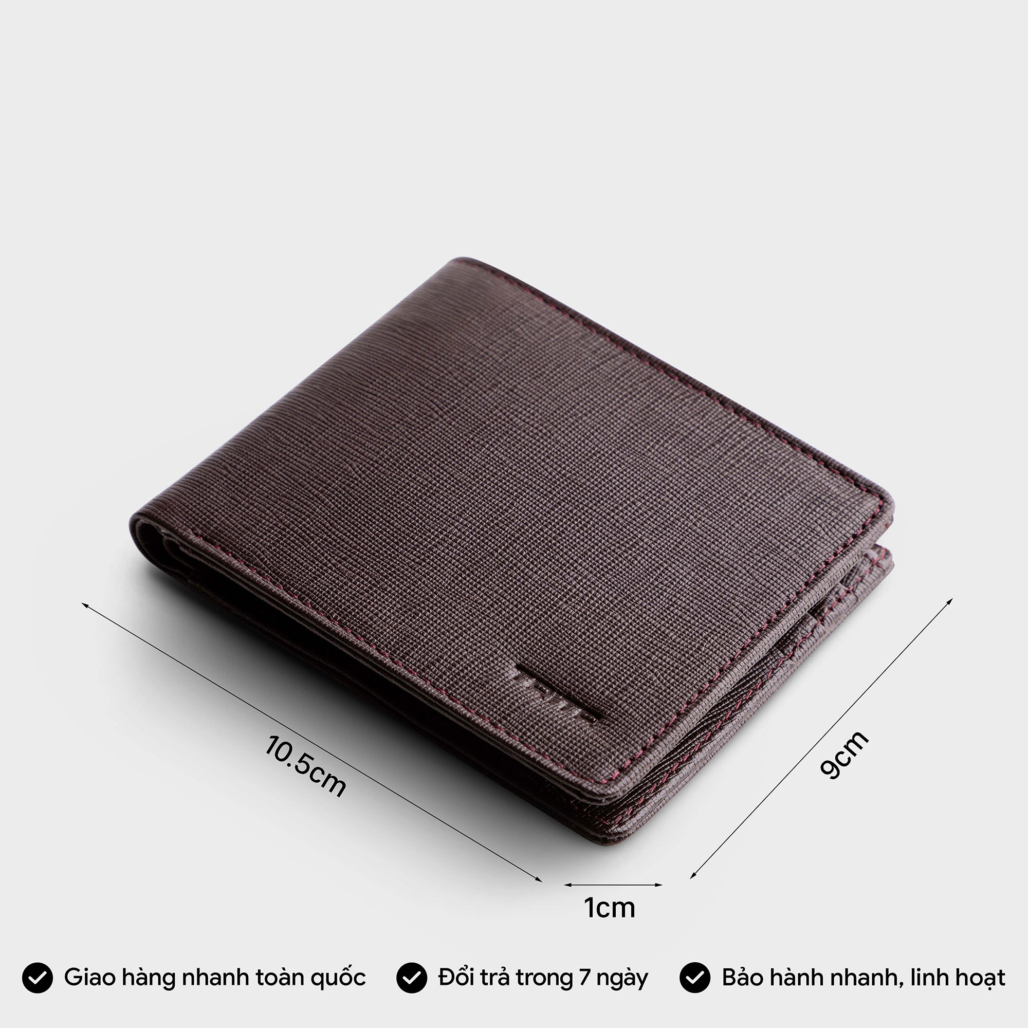 Ví nam thời trang da bò thật TRITA RVN08