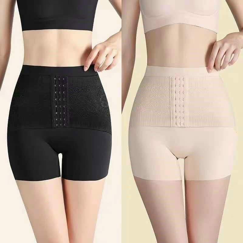 Quần Gen Su Lụa Móc Cài Trước Siêu Định Hình Giúp Eo Thon Cao Cấp