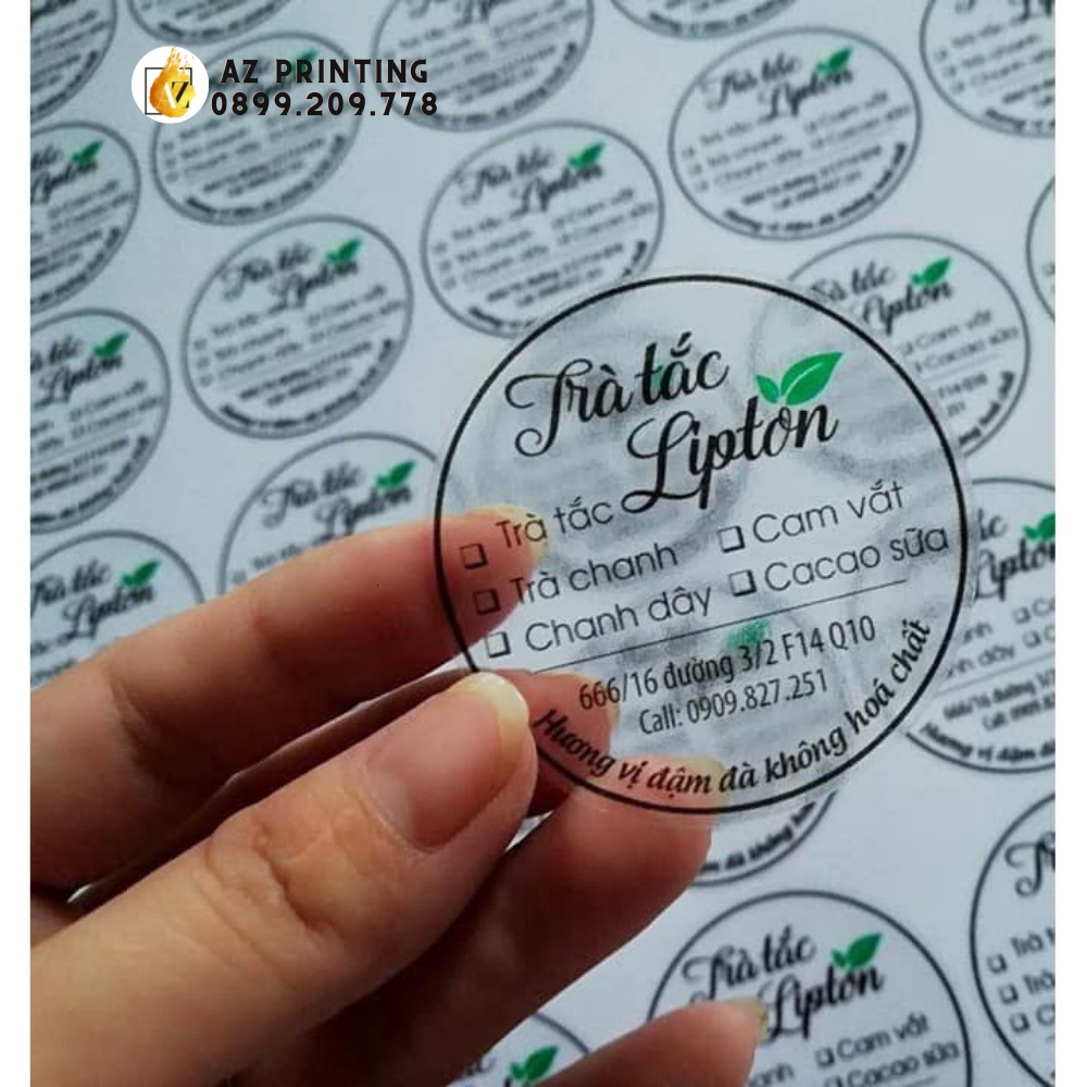 In tem nhãn, In decal theo yêu cầu