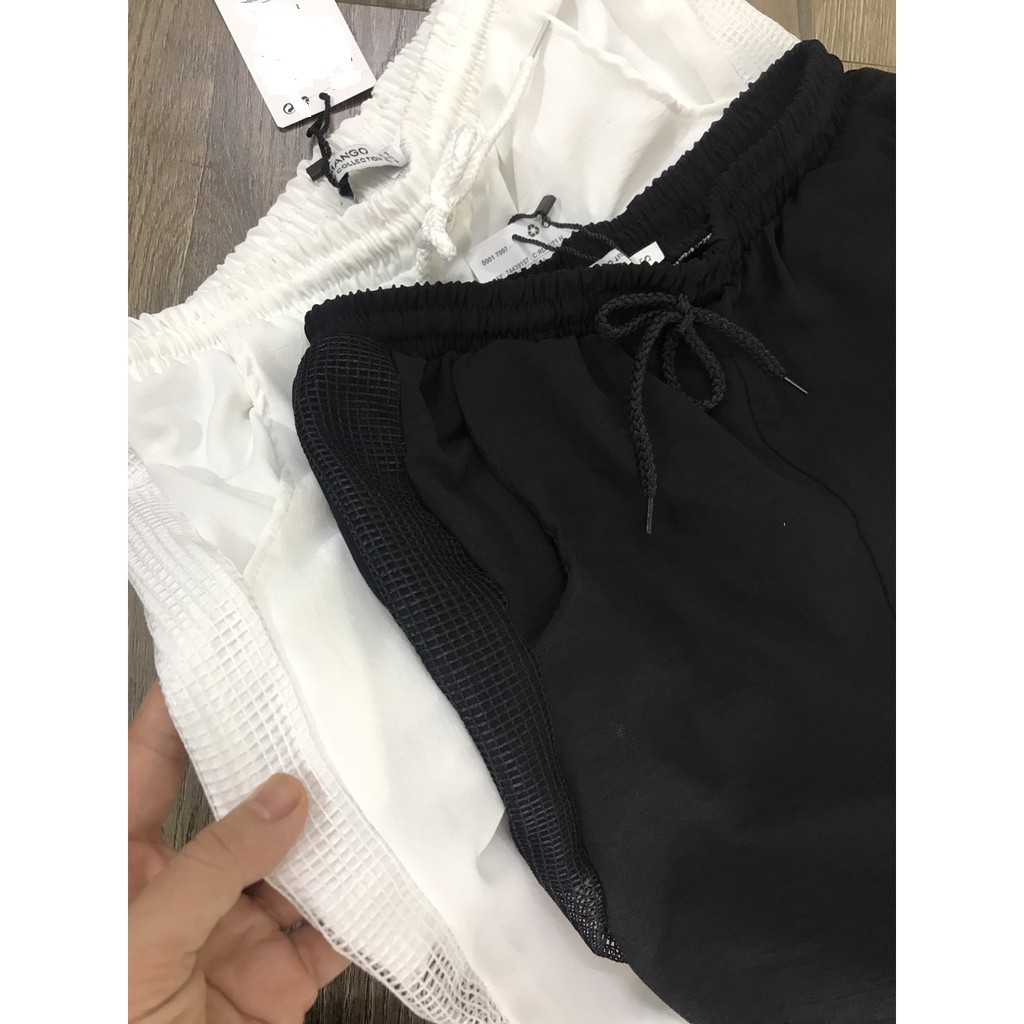 Quần jogger đũi phối lưới 2 bên siêu cá