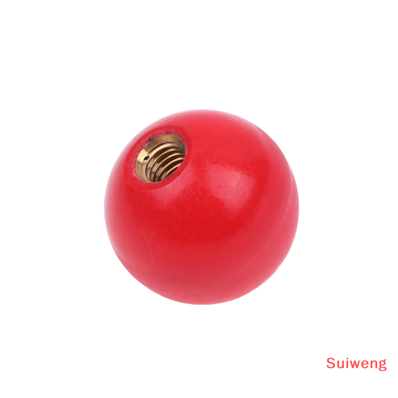 Suiweng nhựa màu đỏ m4/M5/m6/m8/M10/M12 chủ đề hình quả bóng Đầu kẹp nắm vặn đai ốc