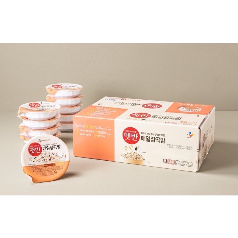 Cơm ngũ cốc hàn quốc ăn liền CJ Hetbahn 210g
