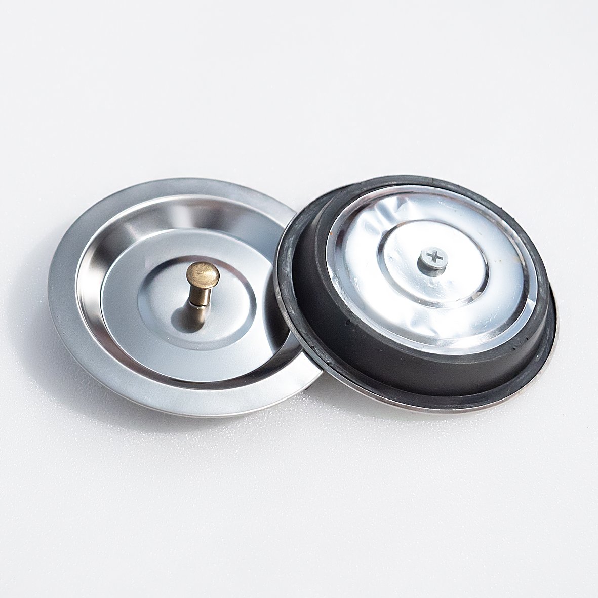 Combo 02 bộ Giỏ rác và 02 nắp đậy chậu rửa bát inox