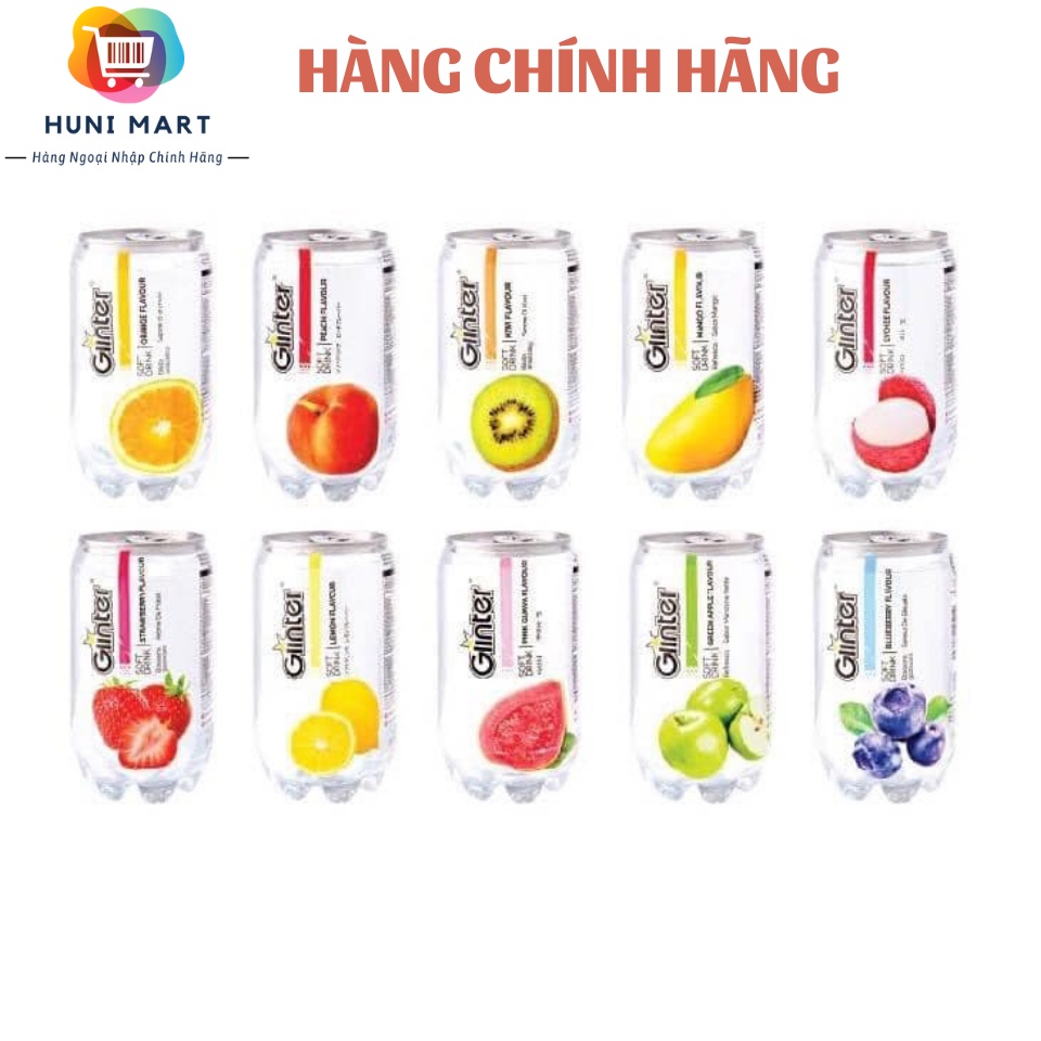 Nước trái cây có ga Glinter [NGỌT THANH]