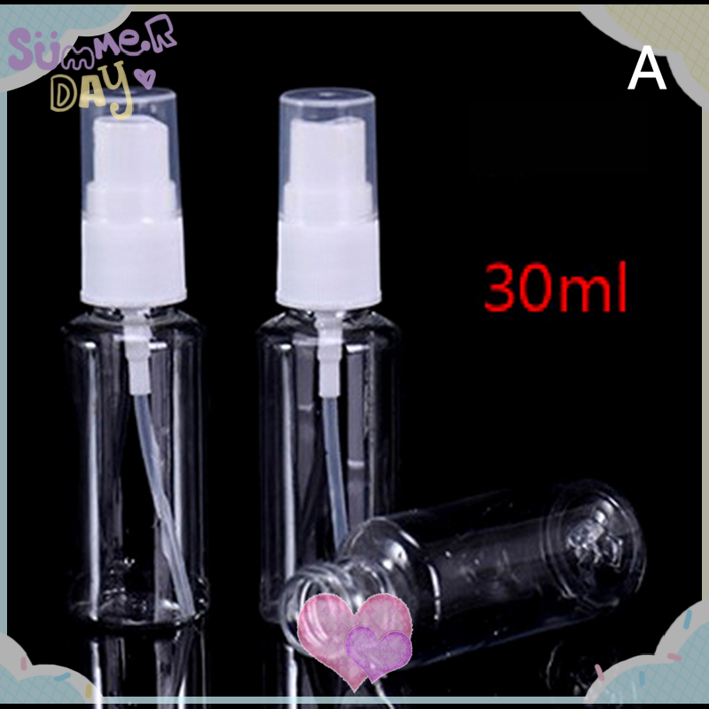 Bình xịt Rỗng trong suốt 30/50/100ml bình xịt nước hoa du lịch bằng nhựa trong suốt