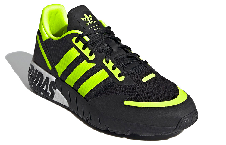 ☆ Adidas Zx 1K Boost 'Bold Logo Graphic - Black Solar Yellow' FY3632