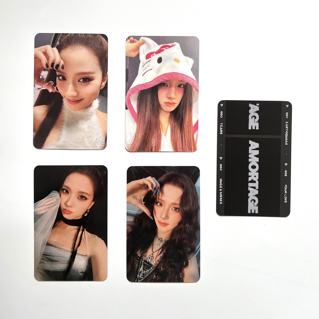 Kpop BLACKPINK JISOO SOLO CHULO2 AMORTAG Black Edition Small Card