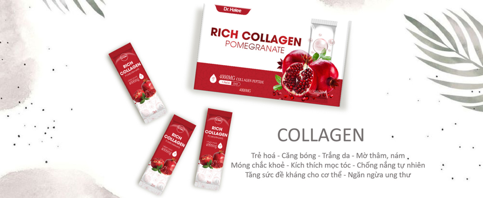 COLLAGEN LỰU ĐỎ DR HALEE HỘP 14 GÓI 25ML