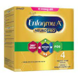 Sữa Bột Enfagrow A+ 4 hộp giấy 2.2kg[ Tặng bộ mền đa năng BOBBY hình mèo dễ thương]