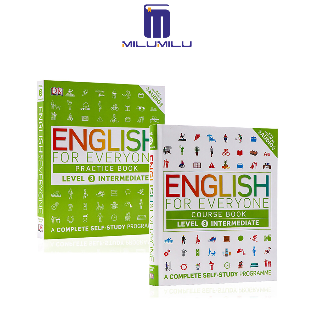 2Pcs Level 3 Textbook+exercise Book DK with Audio English for