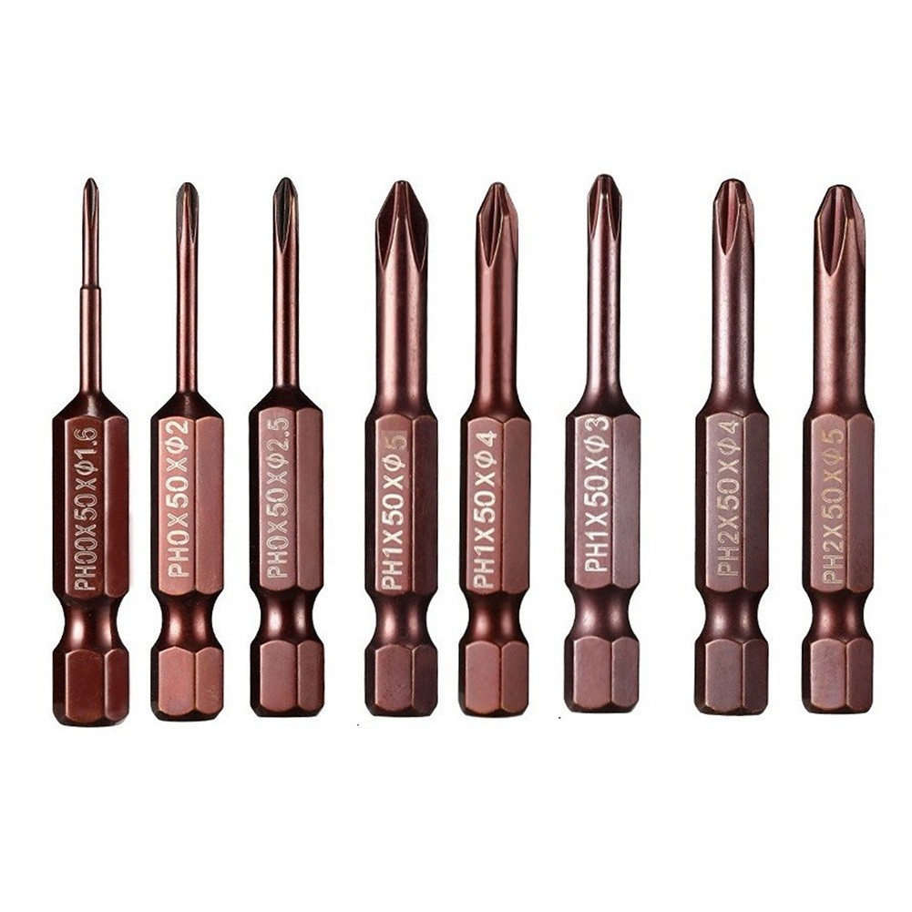 Unnicoco Hex Shank Screwdriver Bits for Electric and Hand Screwdrivers PH00 PH0 PH1 PH2
