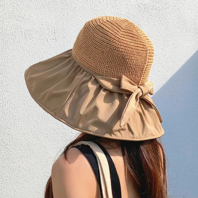 Nón Mũ Vành Đan Lưới Kiểu Cói 2 Lớp Chống UV Cực Chất - requane