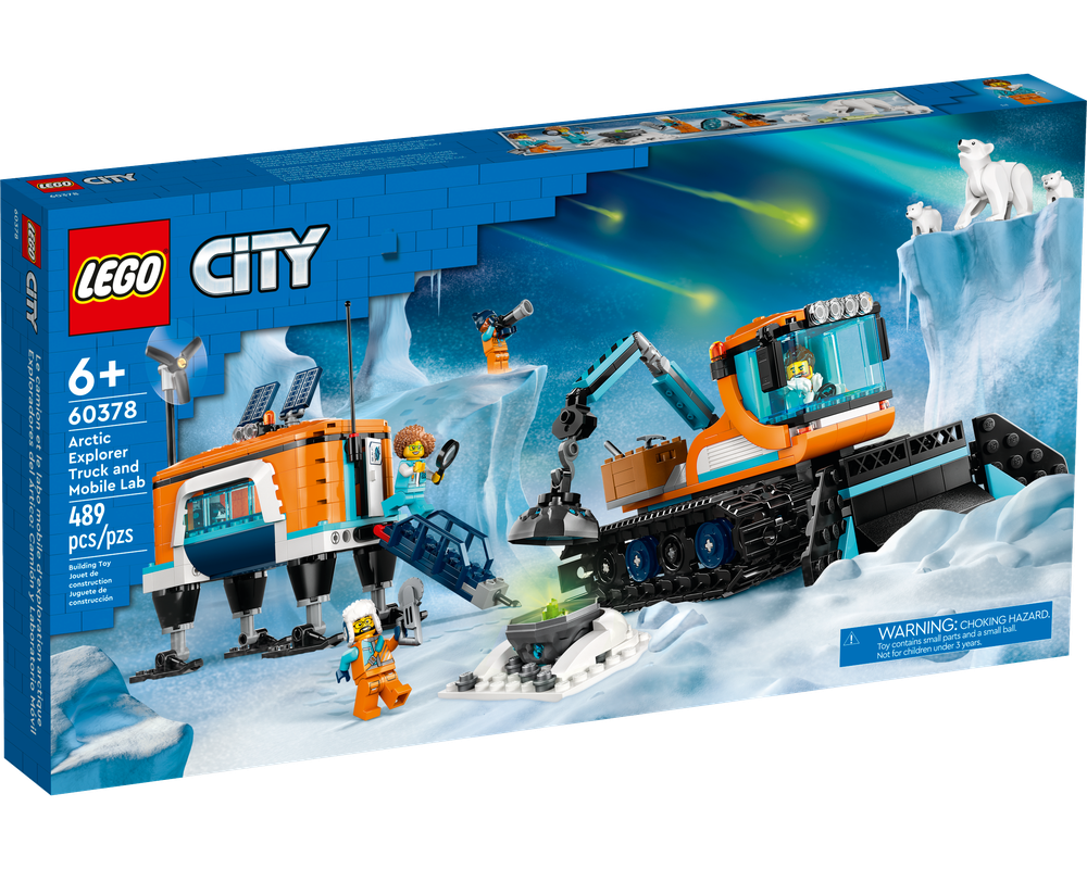 Lego® city 60378 arctic explorer truck and mobile lab đồ chơi lắp ráp lego