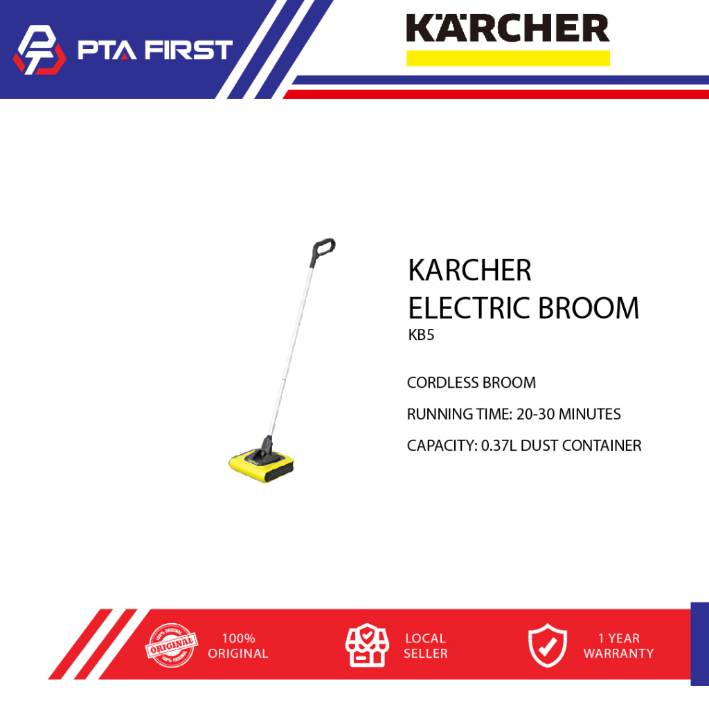 KARCHER KB5 CORDLESS ELECTRIC BROOM 3.7V (920214) Lazada