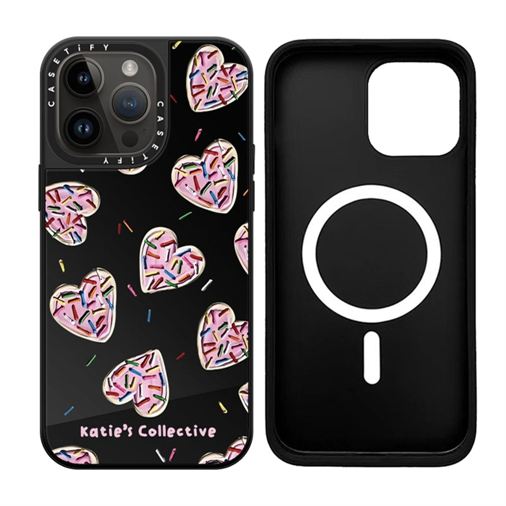 CASETiFY Heart Shaped Smiling Face iPhone 15 Pro Max Mirror Magsafe