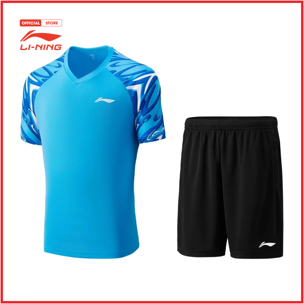 Bộ quần áo cầu lông thể thao li-ning nam aatu027-4v