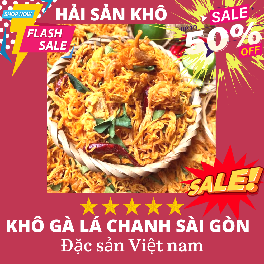 Khô gà lá chanh 1kg siêu ngon hàng nhà làm