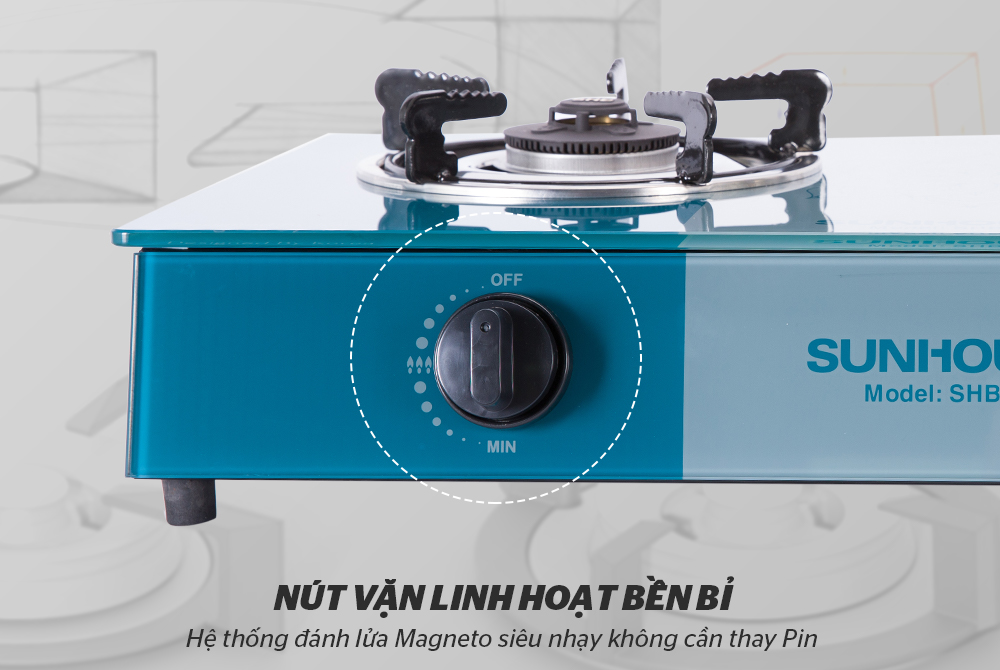 Bếp Gas Dương Kính SUNHOUSE SHB3336