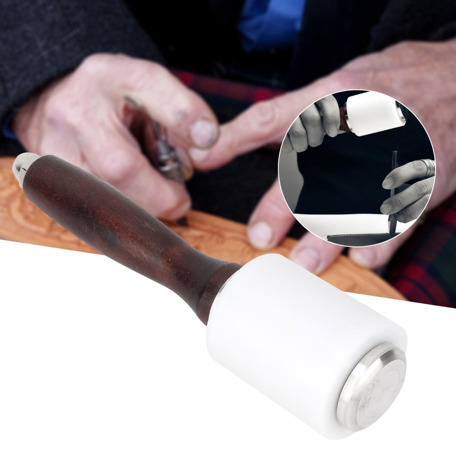 Búa khắc nylon da Búa đục lỗ thủ công cho da