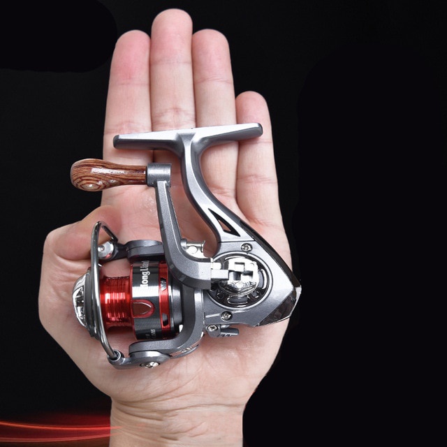 Mini Spinning Reel Outdoor Ice Fishing Sea Rock Raft Angling Rod Gear Metal Spool Enfrentar Carpa Crucian Carretilhas Baixo