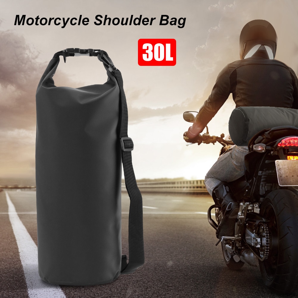 Universal Motorcycle Tail Bag Waterproof PU Leather Motorcycle Rear Seat Bag  Adjustable Capacity Helmet Bag For Z750 800 CBR1000 - AliExpress