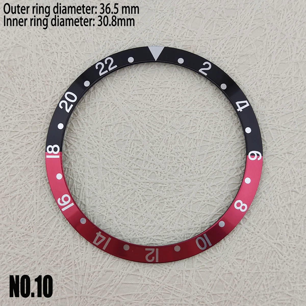 36.5mm bezel nhôm bezel chèn Đồng hồ r beze Vòng Phụ kiện thay thế phụ kiện đồng hồ OD 36.5mm ID 30.8mm