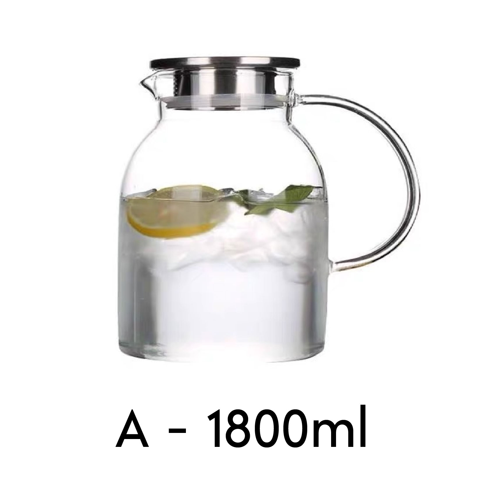 Tmos Glass Water Jug Heat Resistance Drinkware Glass Jar Glass Jug Teko Kaca Jug Kaca Jug Air 2077