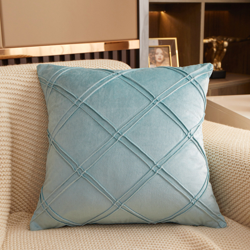 Velvet gối gối gối trường hợp Sofa trang trí rắn màu gối gối dựa vào gối
