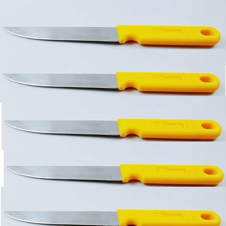 Dao gọt tỉa trái cây inox cán vàng không gỉ