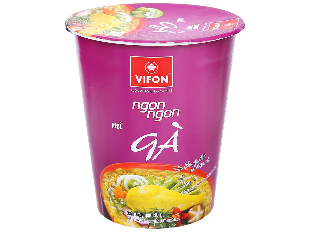 Thùng 24 ly mì gà Vifon Ngon Ngon 60g