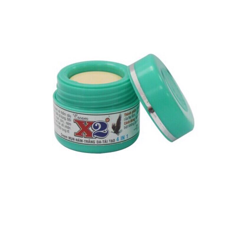 Kem x2 trần mụn nám trắng da tái tạo 10g