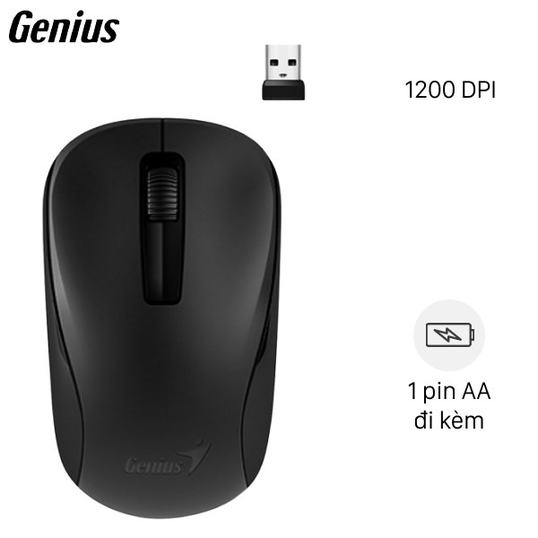 Chuột không dây Genius NX 7005 Đen