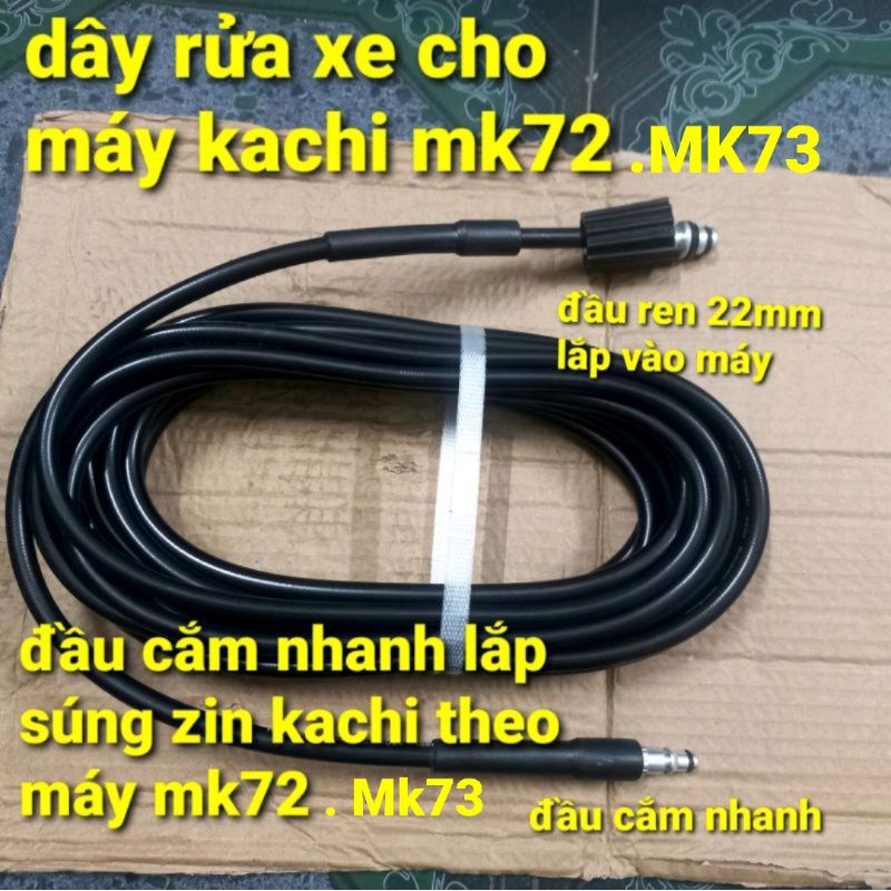Dây rửa xe cho máy kachi mk72, mk73