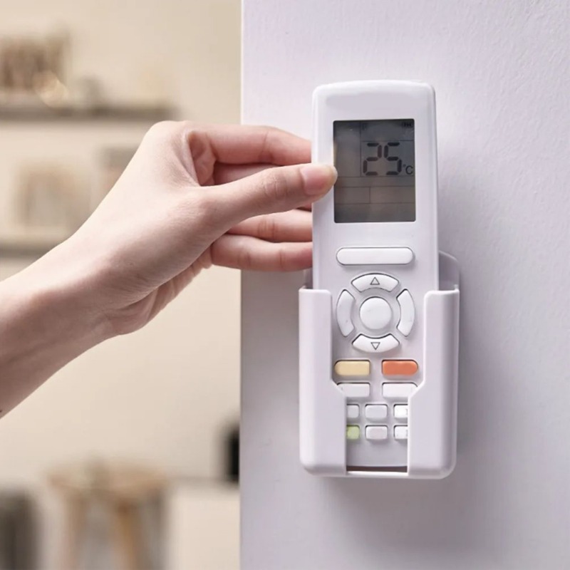 Treo Tường Điều Khiển Từ Xa Lưu Trữ Hộp Đấm Miễn Phí từ xa điều hòa không khí Điều Khiển Chủ sạc điện thoại di động giá lưu trữ