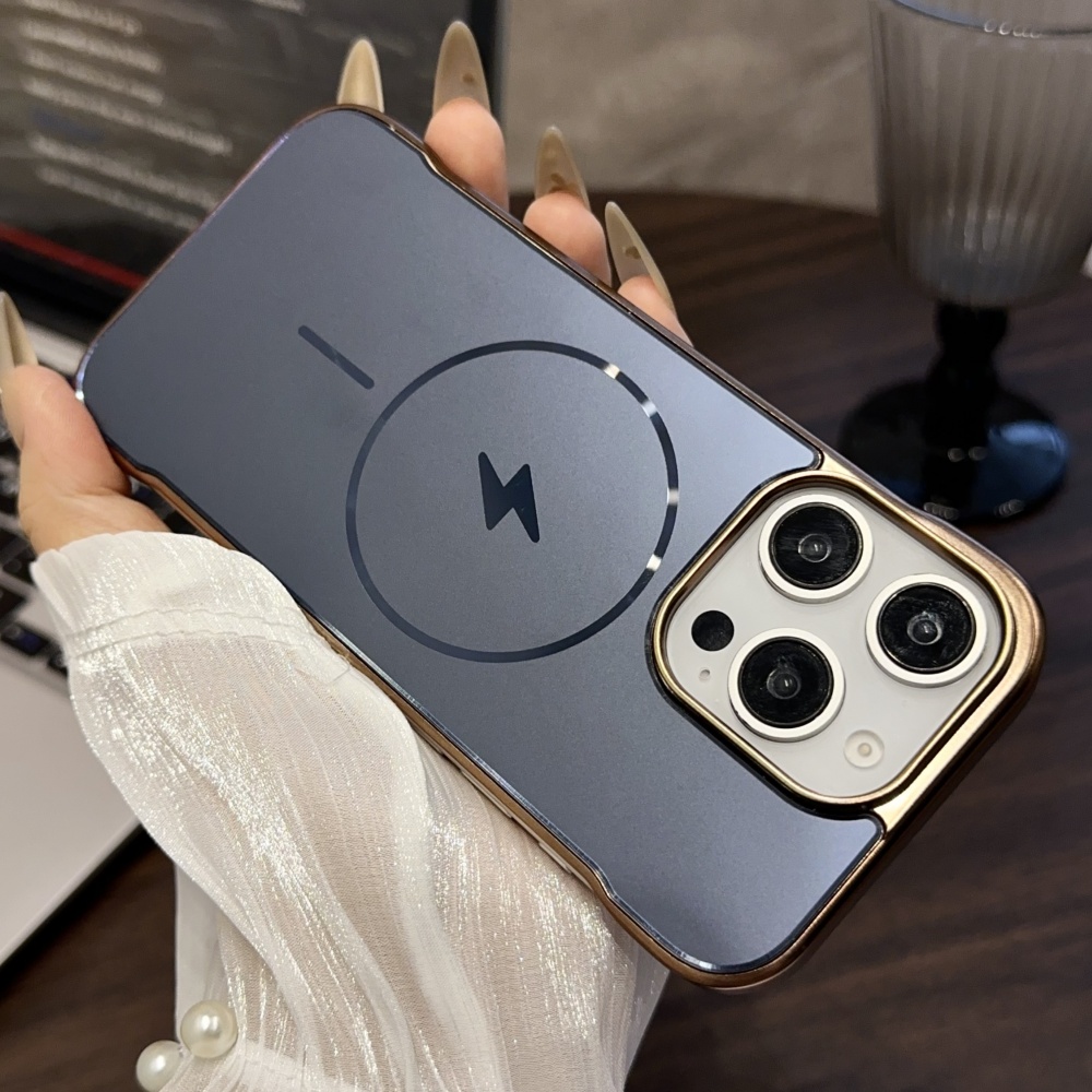 HOCE AG Frameless Magnetic Cases For iPhone 17 16 15 14 13 12 Pro Max 14 15 16 Plus MagSafe Phone Case Shockproof Ultra Thin Hard Back Cover. 