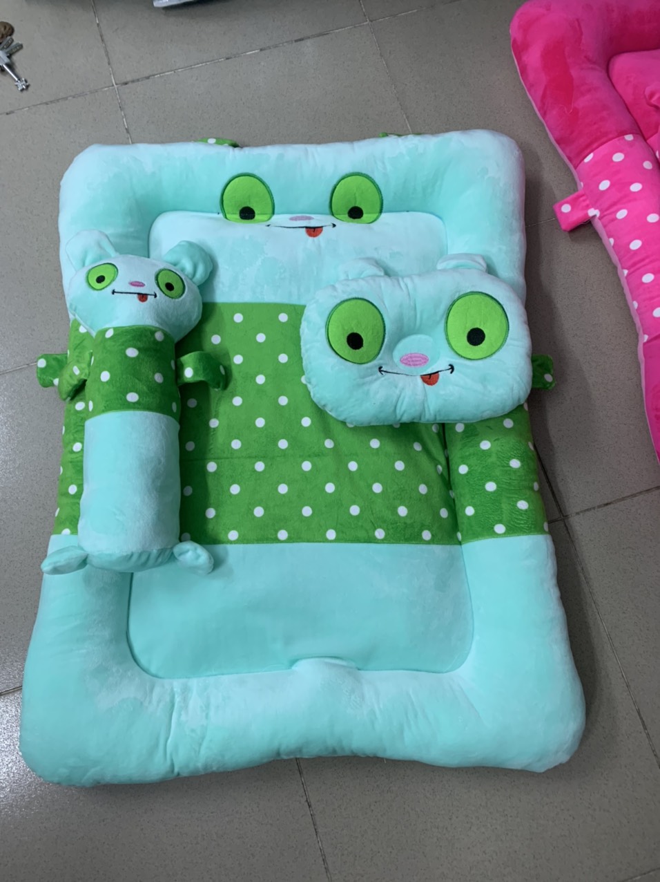 Bộ nệm cho bé sơ sinh hình thú cho bé