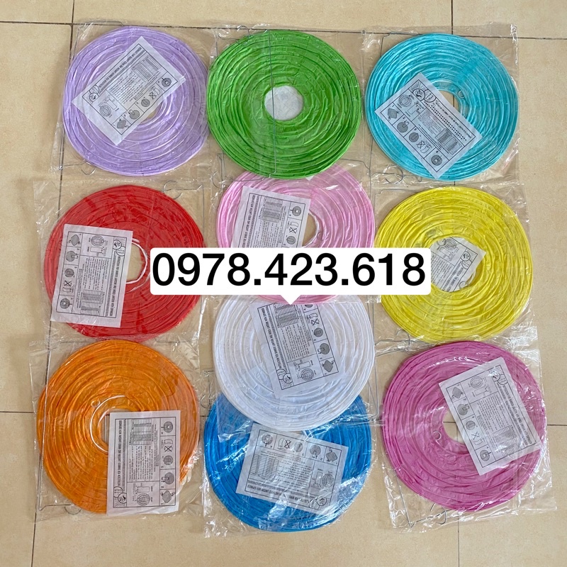 Combo 50 đèn lồng giấy 20cm