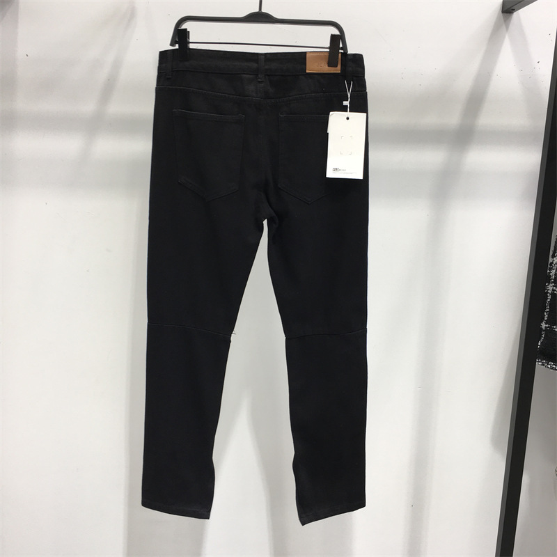 [HÌNH THẬT] QUẦN JEANS NAM ĐEN RÁCH BASIC CAO CẤP CO GIÃN GIÁ RẺ ĐEN03
