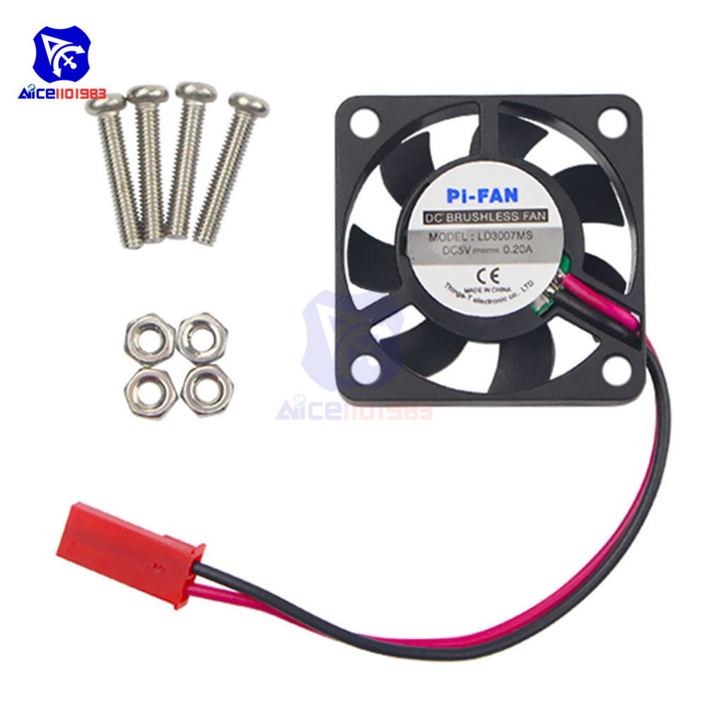 【New arrival】1Pcs DC 5V 0.2A Cooling Cooler Fan For Raspberry Pi Model ...