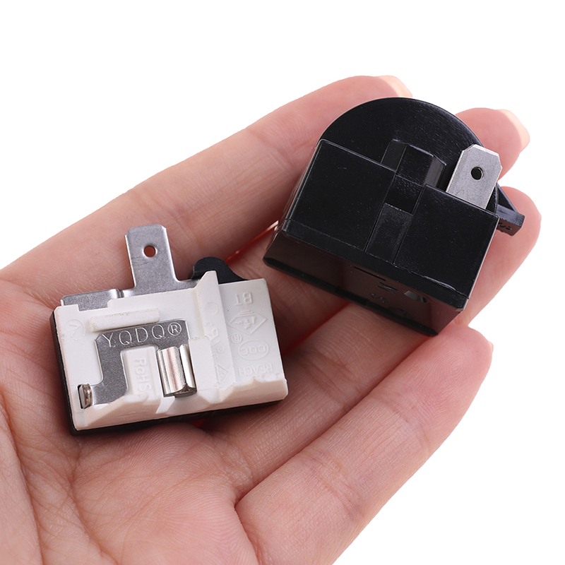 Akabs 2PCS QP2-4.7 PTC Starter Relay Refrigerator Starter Relay And Overload Protector