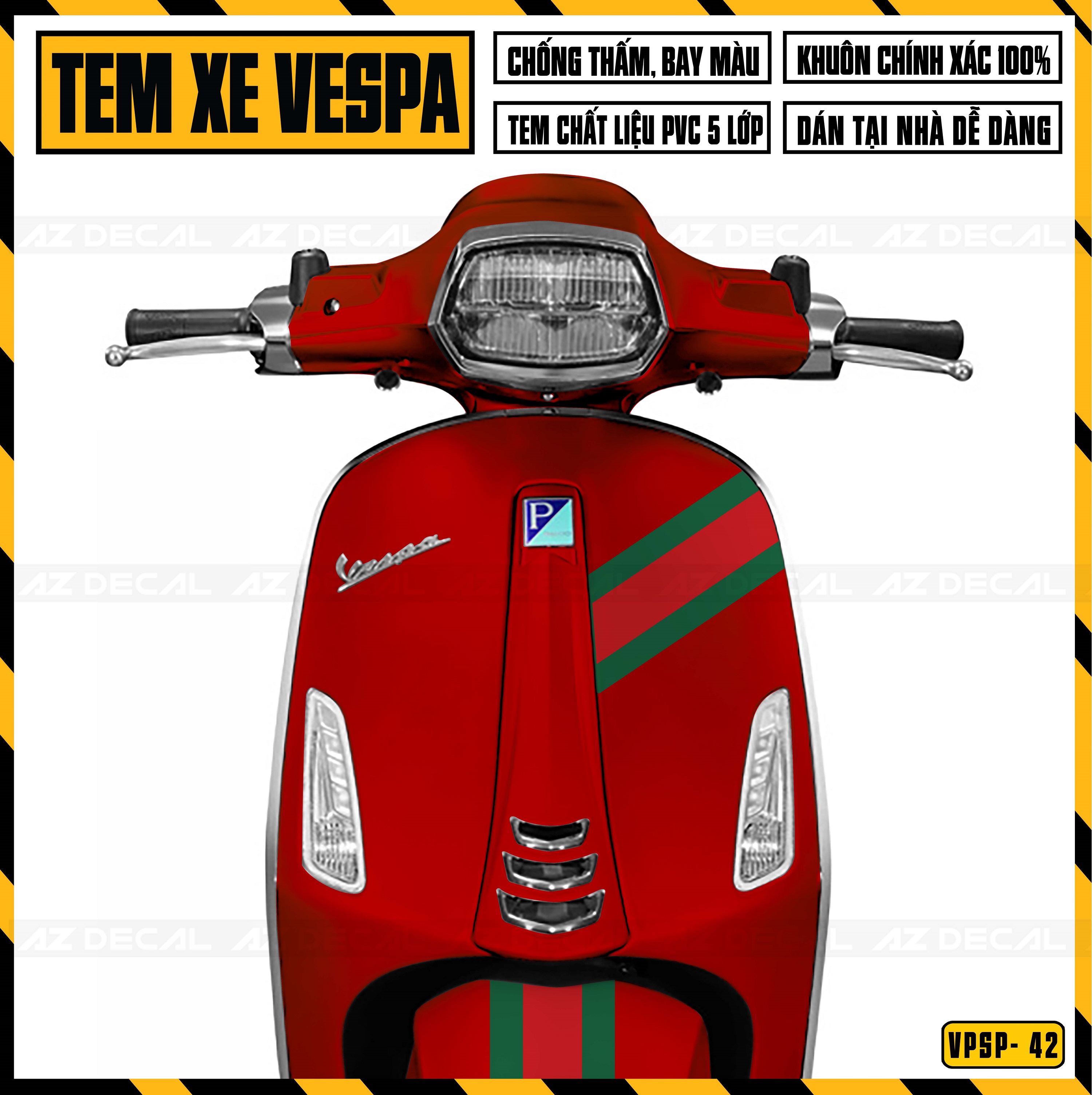 Tem xe Piaggio Vespa Sprint  006  AK Premium