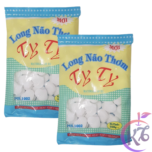 Combo 2 bịch Long não thơm Ty Ty hình trái tim bịch 250g xua đuổi chuột, côn trùng, kiến, gián - băng phiến TYTY thơm phòng