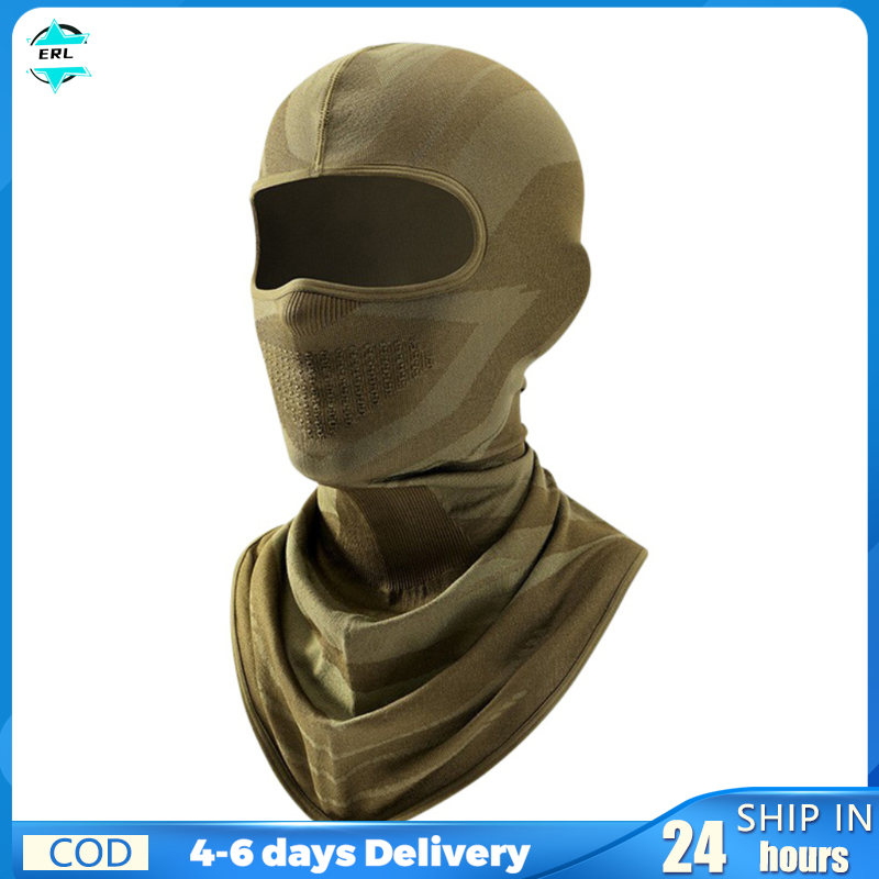 ERL Thermal Full Face Scarf Ski Cycling Face Cover Camouflage Balaclava  Winter Neck Head Warmer Airsoft Cap Helmet Liner DTJ40