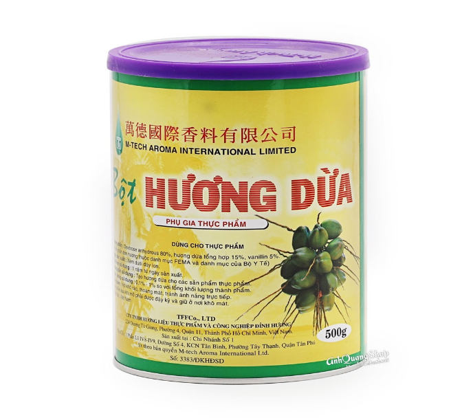 Hương thực phẩm dừa dạng bột 500g TA0102