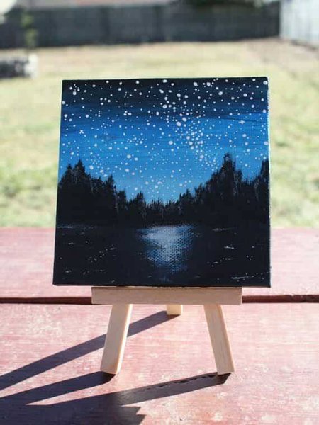 [Space Art Store] Canvas vẽ tranh MONT MARTE Mini kèm giá vẽ