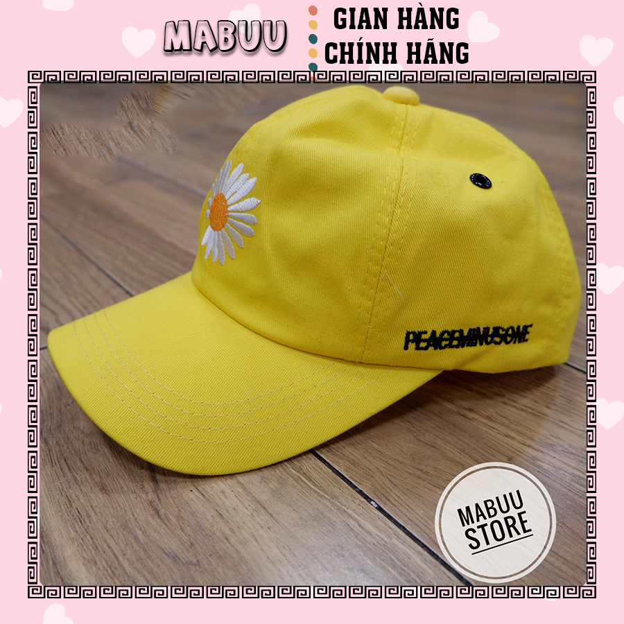 [HCM]Nón lưỡi trai G.D hình hoa cúc họa mi