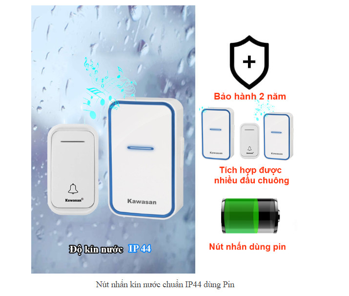 Chuông cửa không dây Kawasan DB668H