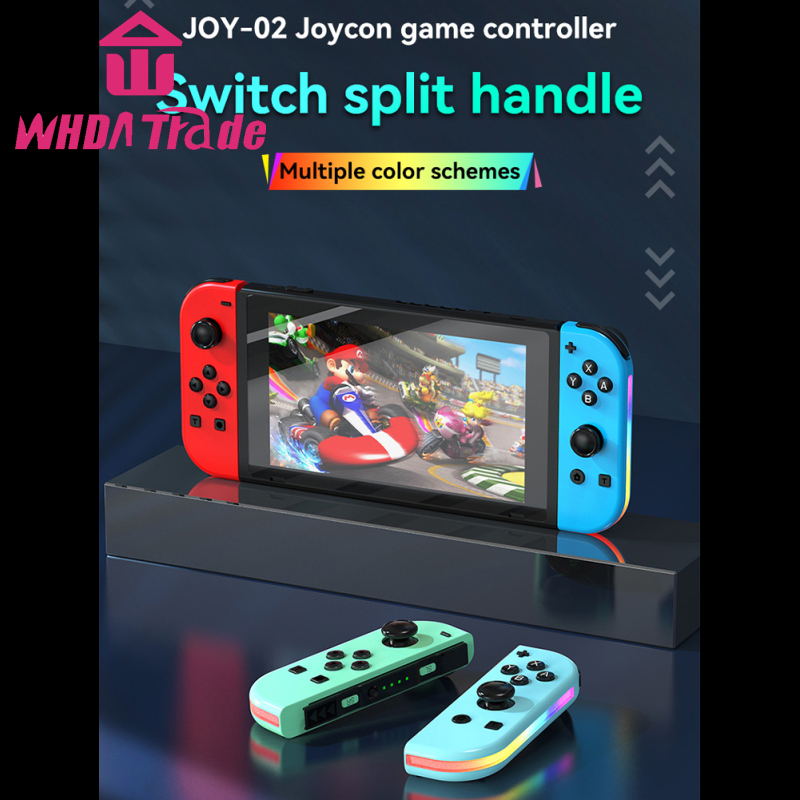 Games Controller Wireless Color RGB Lighting Game Console Handheld Console With Dual Vibration Wake-up Compatible For Switch